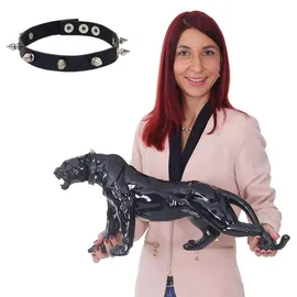 MCW Deko Figur Panther mit Halsband