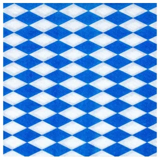 Papstar Servietten 1-lagig, 1/4-Falz, 33 x 33 cm bayrisch blau