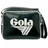 GOLA Redford CUB901 Unisex - Erwachsene Henkeltaschen, Schwarz (Black/White), 36x27x12 cm (B x H x T)