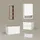 livinity® Wohnwand, Piave Weiß/Sonoma 5 Teile