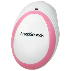 AngelSounds - JPD-100S(mini) Set - Ultraschall Fetal-Doppler - Cremeweiß-Pink 1 St
