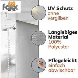 Foxx Seitenzugrollo Blackout 55 x 220 cm grau