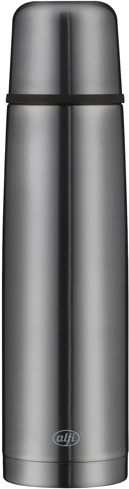 Preisvergleich Produktbild ALFI Isolierflasche ISOTHERM PERFECT 1 Liter Edelstahl Automatikverschluss cool grey