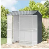 vidaXL Vogelkäfig Anthrazit 215 x 210 x 247 cm Stahl