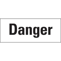 Gefahrstoffetiketten, Signalwort: Danger, Etiketten einzeln - 90x35 mm Folie selbstklebend