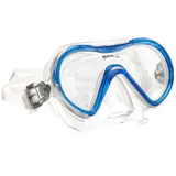 Mares Erwachsene Taucherbrille Mask Seahorse, Blau Reflex/Transparente, BX, 411241