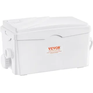 Vevor Hebeanlage, 350 W, 6000 l/h Durchfluss, 7 m Förderhöhe, Abwasserpumpe mit 3 Wassereinlässen für Keller, Küche, Spüle, Dusche, Badewanne, Wäscheabwasserentsorgung, Aufspülmaschine