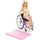 Mattel Barbie Fashionista-Puppe Rollstuhl mit blonden Haaren und Regenbogen-Jumpsuit (HJT13)