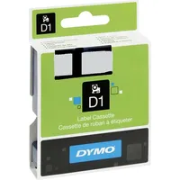 Dymo D1 Permanent Beschriftungsband, 19mm, schwarz/weiß (16960 / S0718070)