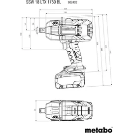 Metabo SSW 18 LTX 1750 BL metaBOX 145 L