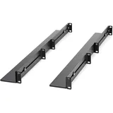 Startech 1HE 19 Zoll Server Rack Schienen - 60,9-91cm Einstellbare Tiefe - Universelle 4 Pfosten Rack Schienen - Netzwerk Geräte/Server/UPS Schienen für HPE ProLiant Dell PowerEdge (UNIRAILS1UB)
