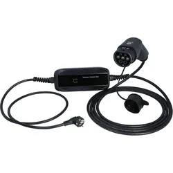 efuturo mobile Ladestation mit Typ 2 Ladekabel, 1 Phase, bis zu 3,7kW, 16A, 230V, LCD, Schuko - 117.7610