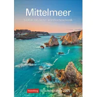 Harenberg Mittelmeer Wochenplaner 2025 - 53 Blatt mit Zitaten