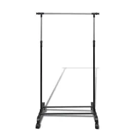 vidaXL Garderobenständer Verstellbar Schwarz