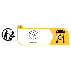 Fluid ES005 96 x Aufkleber Etiketten Frankreich Symbol Triman + Karton Carton