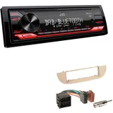 JVC KD-X282DBT Auto Radio Bluetooth DAB+ USB für Fiat 500 500C Beige