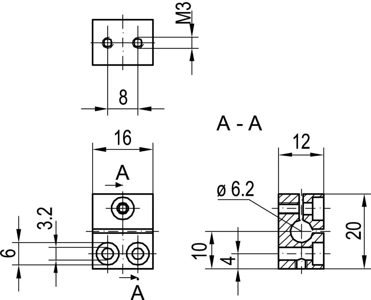 Sensopart Montageblock MB 6
