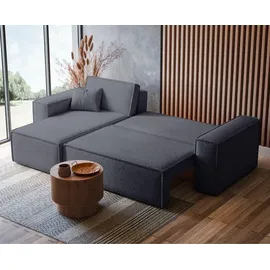Selsey Eckcouch Bouclé 2-Sitzer Silber