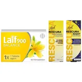 Laif 900 Balance + Bachblüten Original Rescura Night Tropfen + B