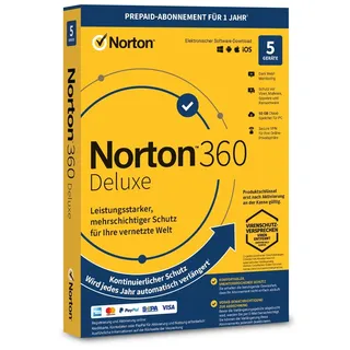 NortonLifeLock Norton 360 Deluxe 25 GB 3 Geräte 1 Jahr ESD ML Win Mac Android iOS 