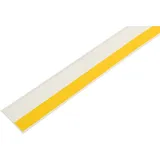 Schellenberg 66402 Fensterleiste selbstklebend mit Weichlippe 50 x 1500 mm weiß, Flachleiste aus biegsamen PVC, Verblendung von Fugen und Übergängen an Fenstern, Schränken oder Türen