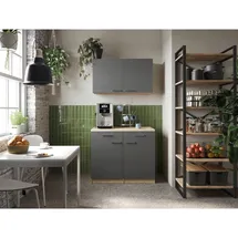 Respekta Buffet Merle 100 x 60 x 200 cm Grau