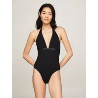 Tommy Hilfiger Swimwear Badeanzug HALTER ONE PIECE RP (EXT SIZES) in großen Größen schwarz XXL (46)