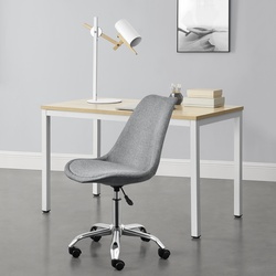 Bürostuhl Atherton 83-93x48x55 cm Hellgrau