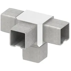 Verbindungsstück für Rohr 30x30x2mm, V4A