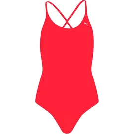 Puma V Neck Badeanzug Red S
