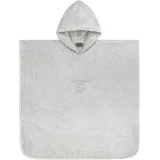 Normani Kinder Baumwoll Badeponcho Manama in Hellgrau | Gr.: 75 x 90 cm