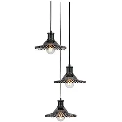 Markslöjd - Novia 3 Pendelleuchte Black/Smoke