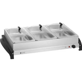 Royal Catering Buffetwärmer 3X2L Warmhalteplatte Elektrisch Heizplatte Wärmeplatte 400w