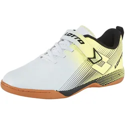 Hallenschuh LOTTO, Gr. 35, weiß, lime, Synthetik, sportlich, Schuhe