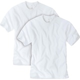 TOM TAILOR Herren T-Shirt, 2er Pack Lucky T, Halbarm, Rundhals, einfarbig Weiß XL