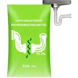 Leistungsstarkes Rohrreinigungspulver 80g,Rohrreiniger Schnellwirkend, Effizient Abflussreiniger, Pipeline Dredging Agent für Küche, Bad,Toilette,Tägliche Anwendung und Lang Anhaltende Frische