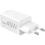 Hama Schnellladegerät, GaN, 1x USB-C PD, 2x USB-A Mini-Ladegerät, 45 W, Weiß