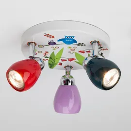 Brilliant LED-Spotrondell Birds 3-flammig Bunt