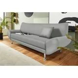 Home Affaire 3-Sitzer Saltare elegant & komfortabel, toller Designfuß, bequem, Breite 205cm grau