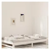 vidaXL Wand-Kopfteil Weiß 95,5x3x90 cm Massivholz Kiefer
