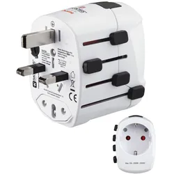World Travel Pro Reiseadapter für bis zu 150 Länder 