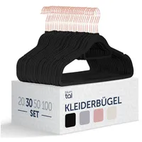 Blumtal Kleiderbügel 30 Stück - Kleiderbügel Samt 360° drehbar