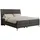 MKS Boxbett, MILEN 160/200 Dunkelgrau Kunstleder - H4