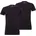 Herren T-Shirts Vorteilspack Rundhals Kurzarm einfarbig Schwarz L