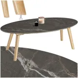 Tectake Acerra Beige Natur 100 x 50 x 34,5 cm