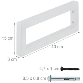 Relaxdays Wandkonsole, 2er Set,