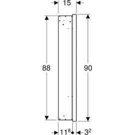 Geberit ONE 60 cm schwarz matt