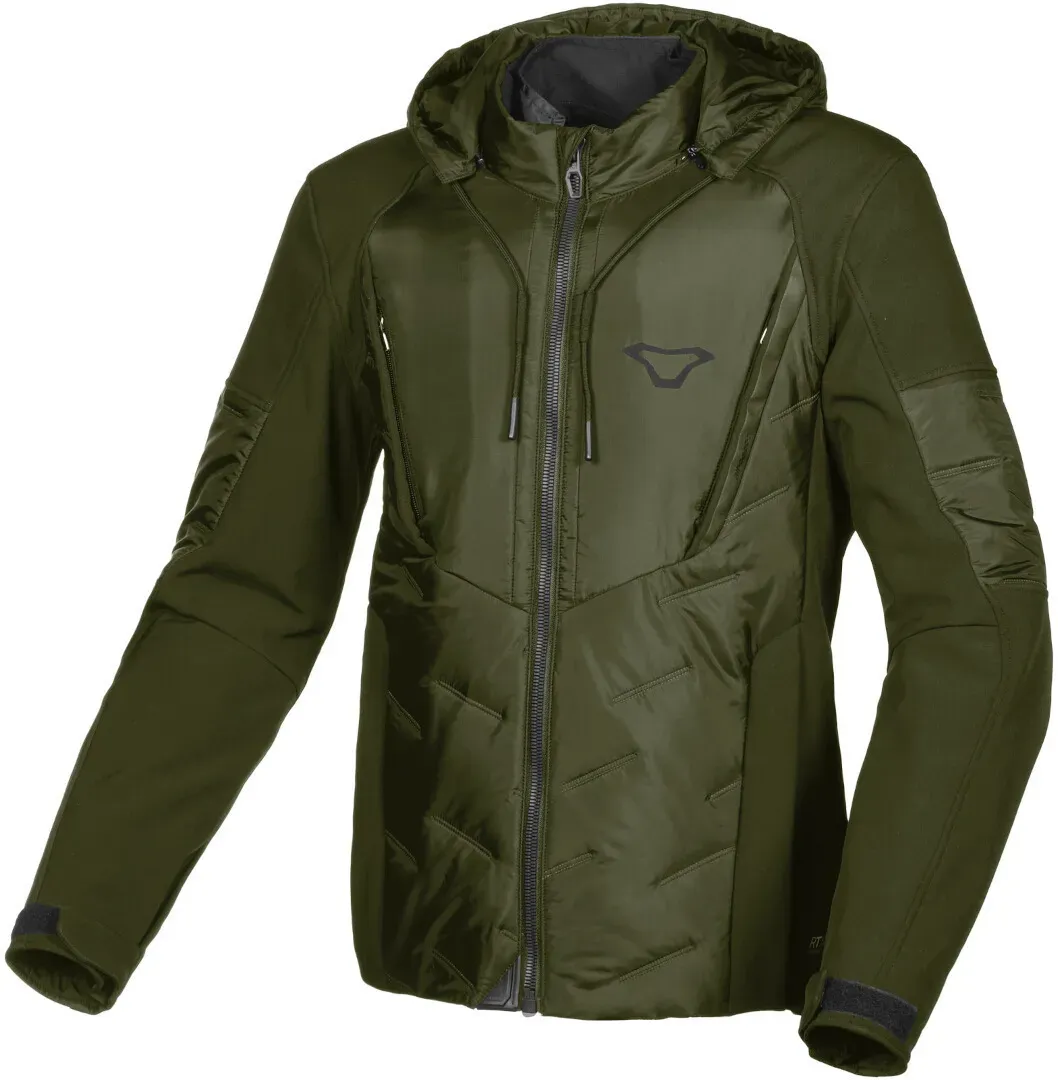 Macna Cocoon waterdichte motorfiets textiel jas, groen, 2XL Voorman