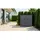 Weka Metall Terrassenschrank 90 x T x H 84-85,5 cm (Terrassenschrank Gary 1)