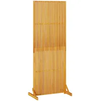 vidaXL Sichtschutz 79,5 x 50 x 200 cm Braun Massivholz 1 St.